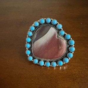 Sterling silver heart ring